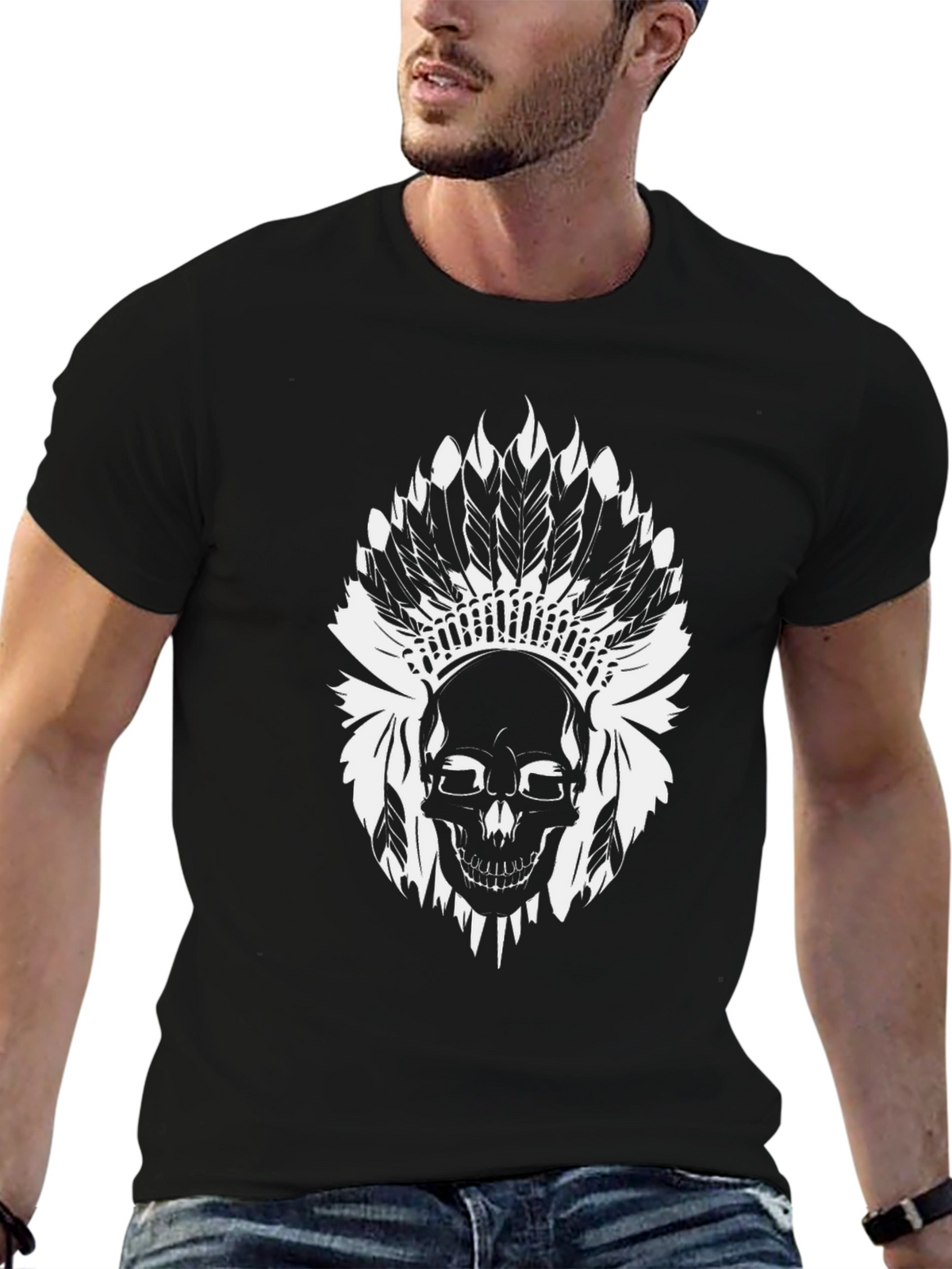 Skull Chief Black T-Shirt