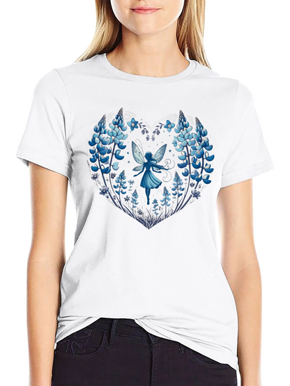 Floral Fairy Heart Graphic Tee