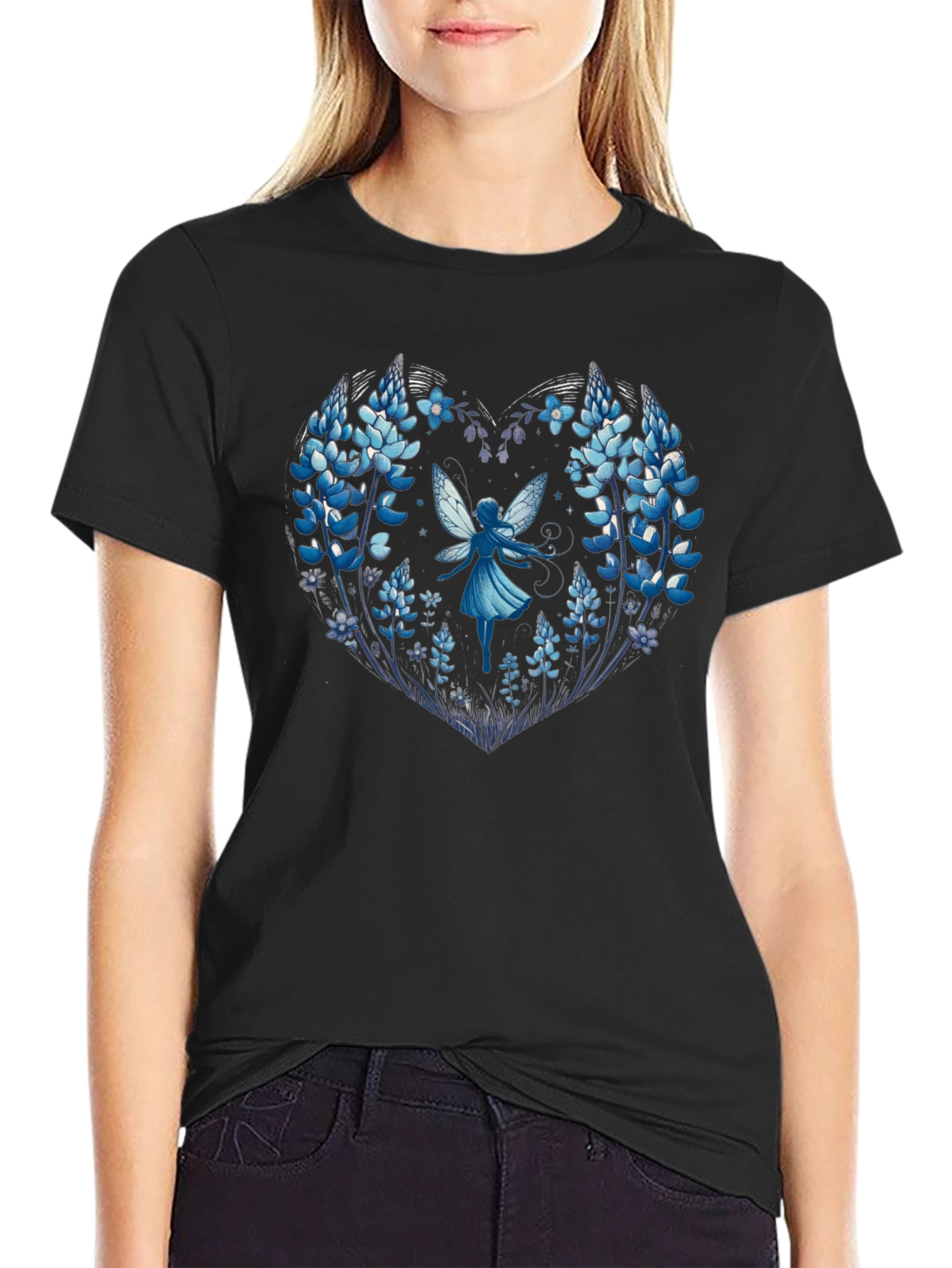 Floral Fairy Heart Graphic Tee