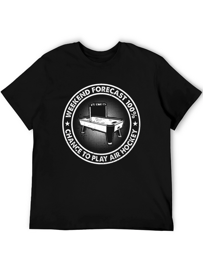 Air Hockey Forecast Graphic T-Shirt