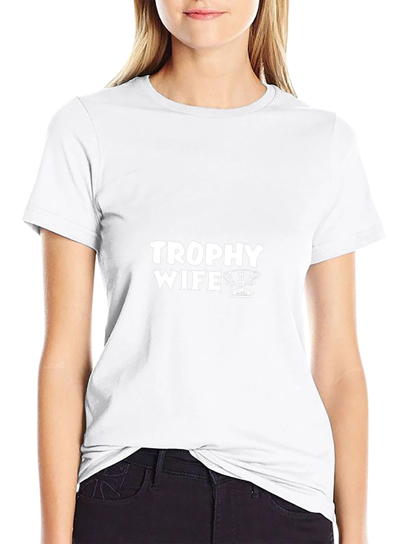 Trophy Wife Graphic Tee - Black Cotton Shirt