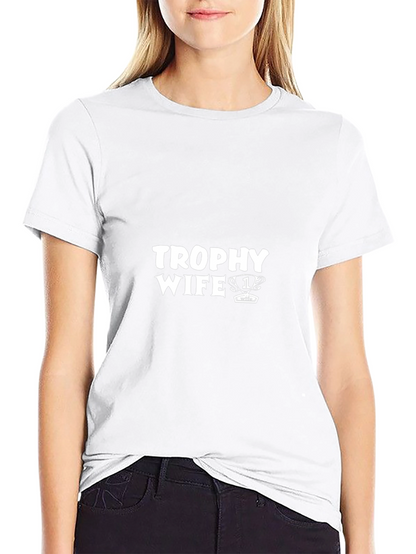 Trophy Wife Graphic Tee - Black Cotton Shirt