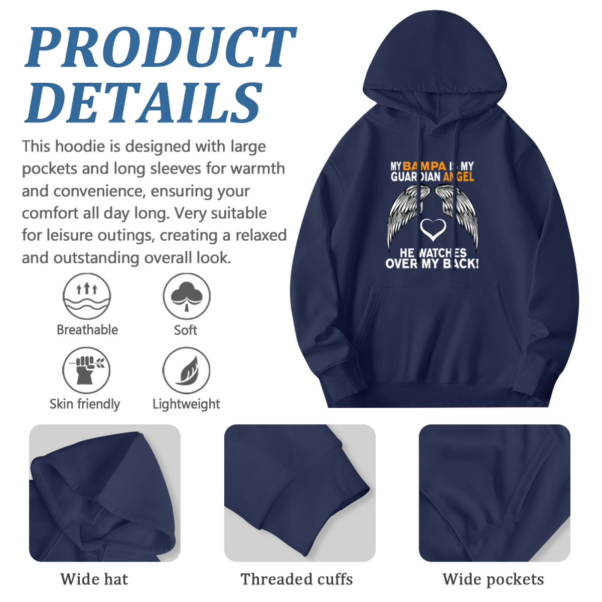 My Bampa Guardian Angel Hoodie