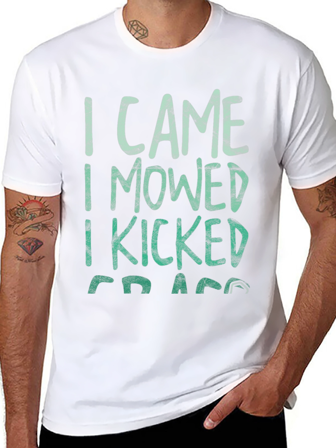 I Came I Mowed I Kicked Grass Tee