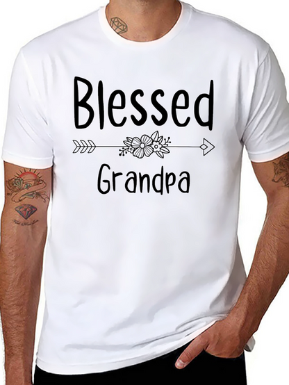 Blessed Grandpa T-Shirt - Black Tee