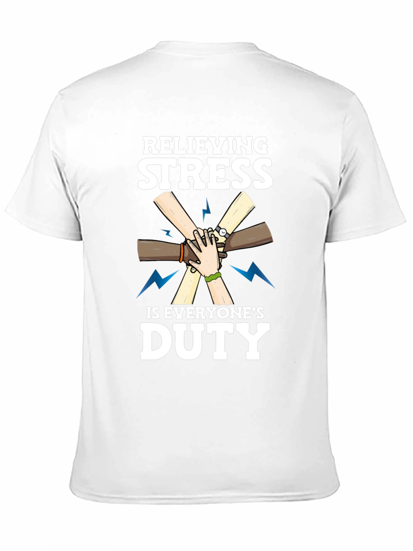 Relieving Stress Is Everyones Duty Black T-Shirt