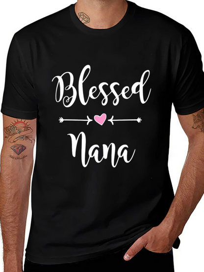 Blessed Nana Graphic T-Shirt - Cute Womens Tee