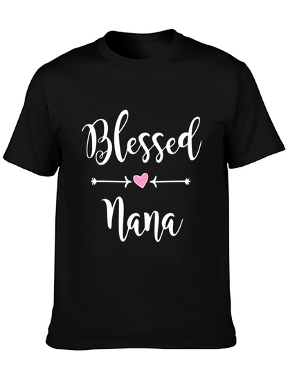 Blessed Nana Graphic T-Shirt - Cute Womens Tee