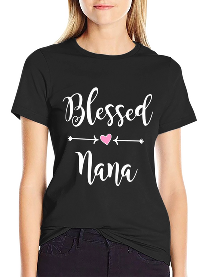Blessed Nana Graphic T-Shirt - Cute Womens Tee