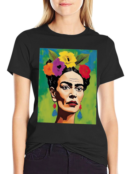 Frida Kahlo Portrait T-Shirt - Unique Art Tee
