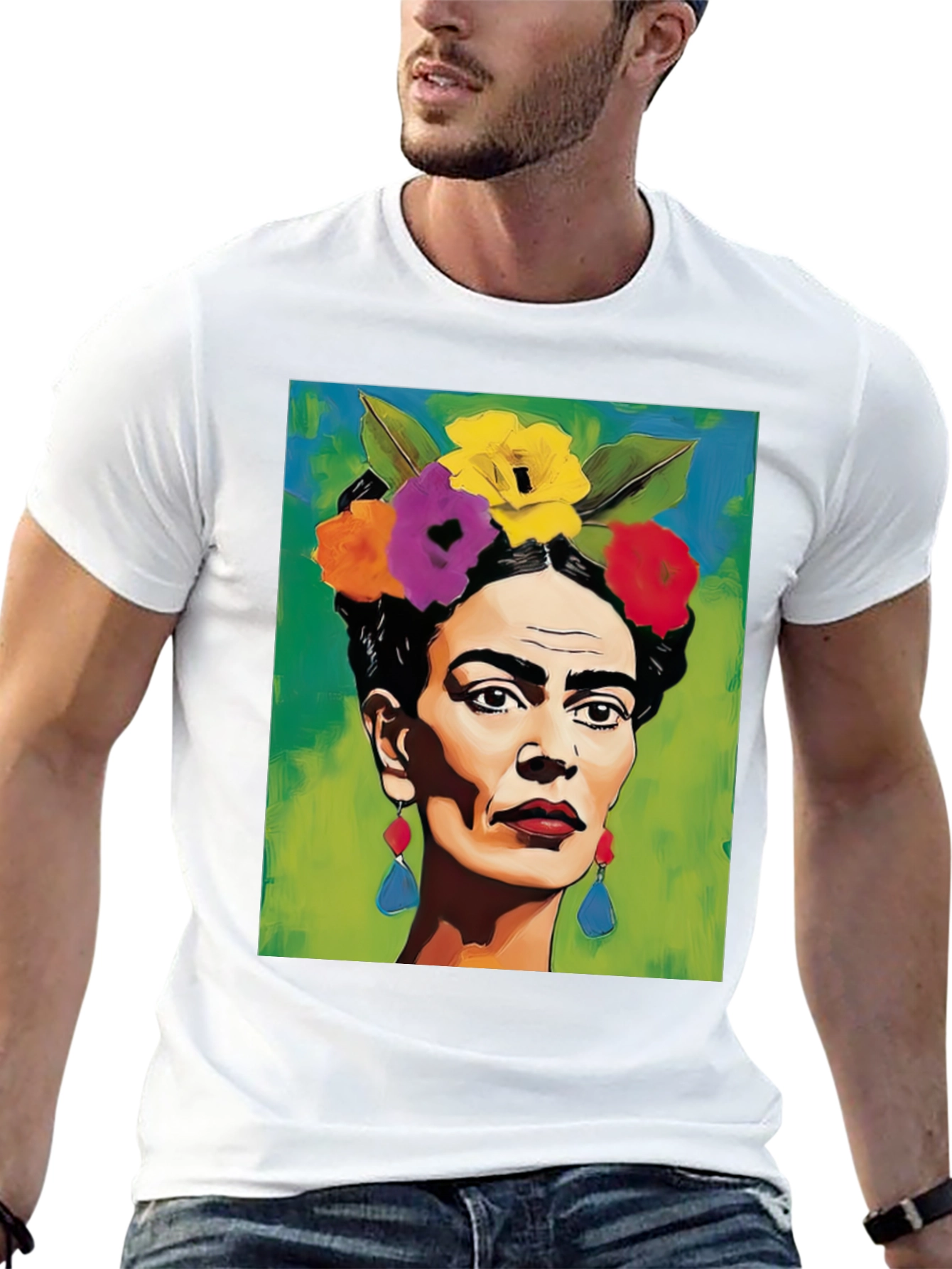 Frida Kahlo Portrait T-Shirt - Unique Art Tee