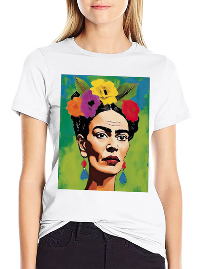 Frida Kahlo Portrait T-Shirt - Unique Art Tee