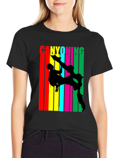 Canyoning Adventure Black T-Shirt