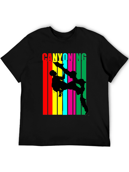 Canyoning Adventure Black T-Shirt