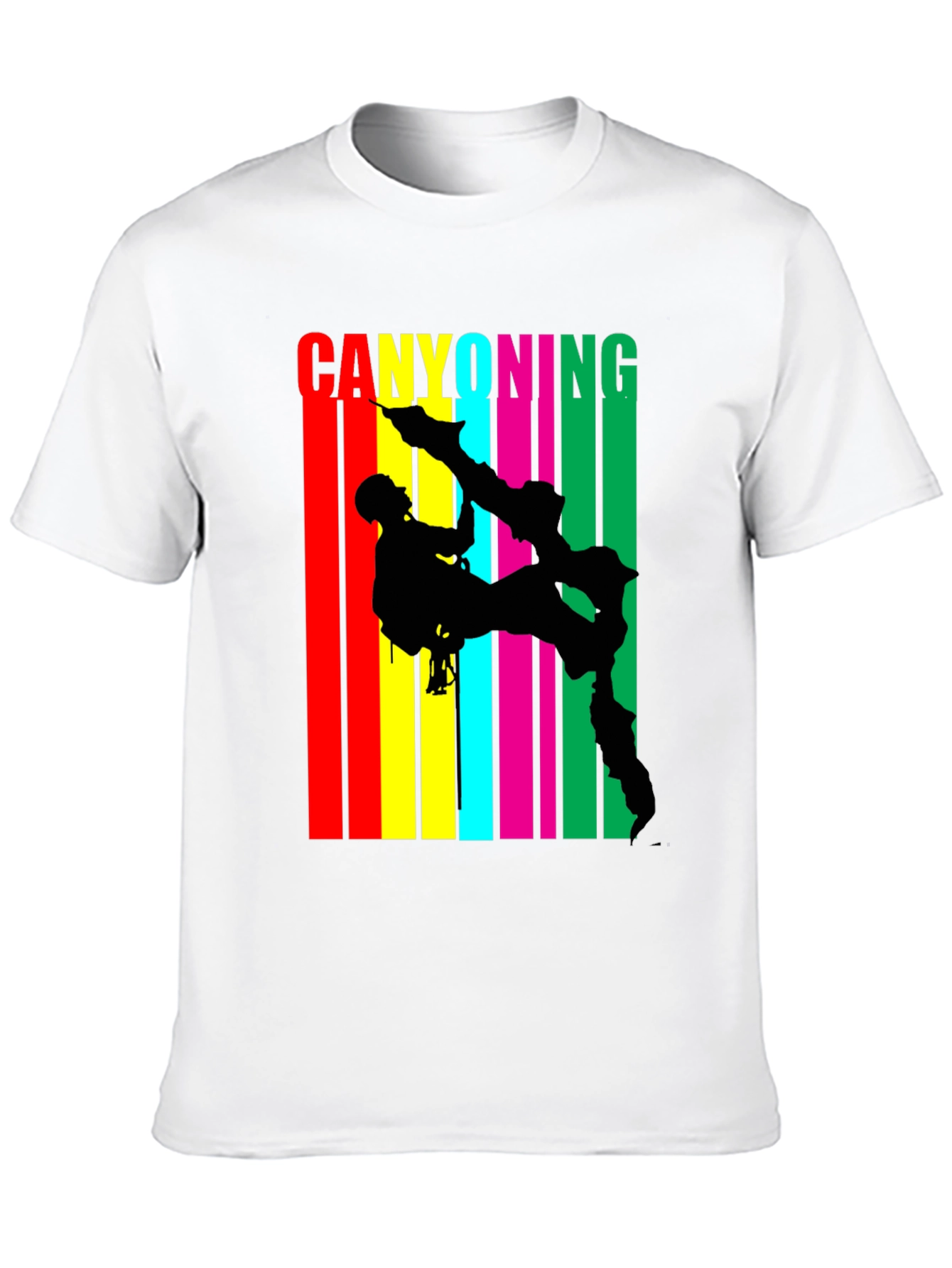Canyoning Adventure Black T-Shirt