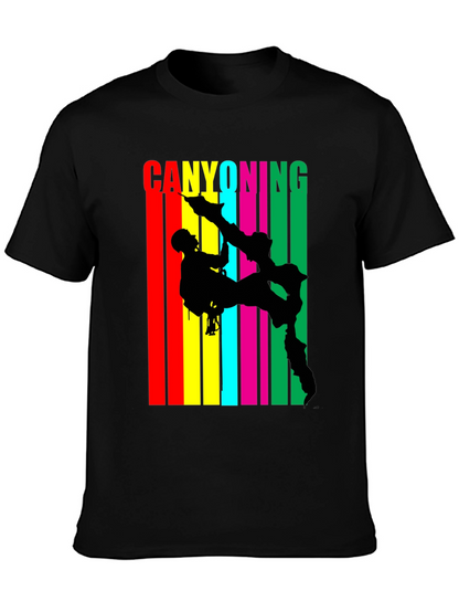 Canyoning Adventure Black T-Shirt