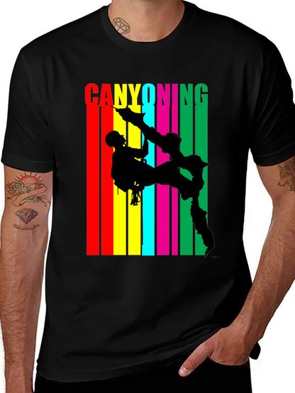 Canyoning Adventure Black T-Shirt