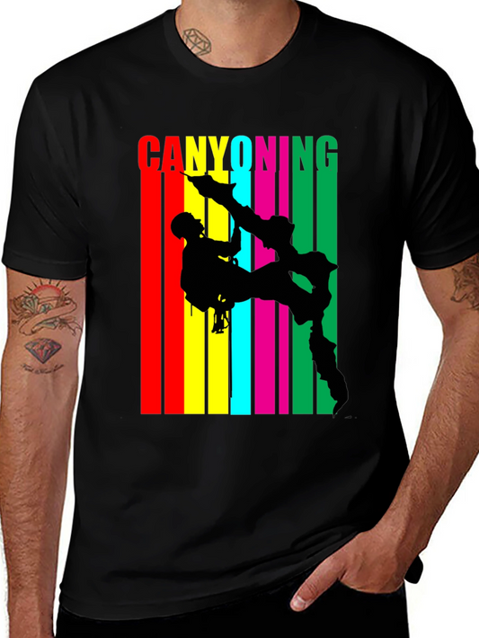 Canyoning Adventure Black T-Shirt