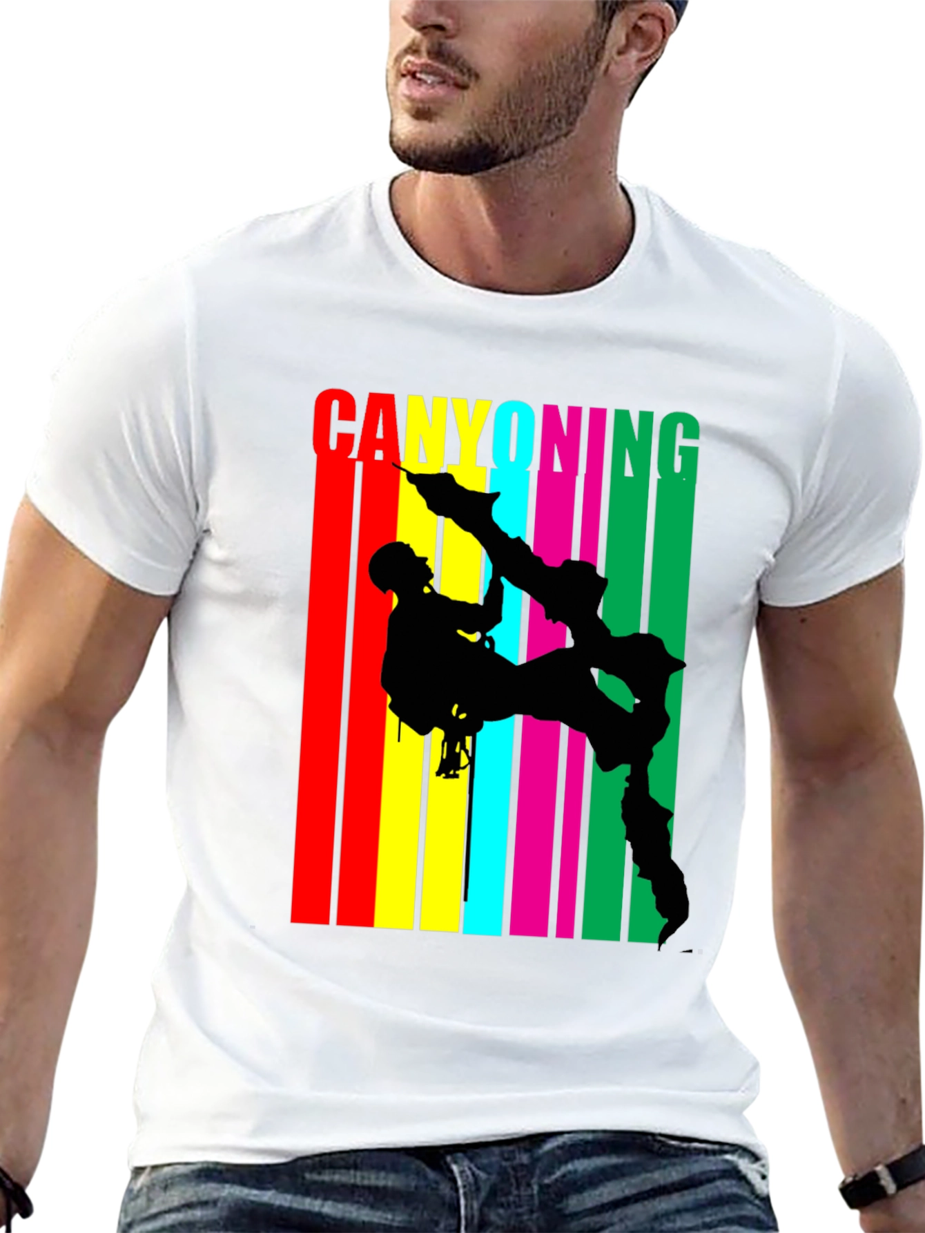 Canyoning Adventure Black T-Shirt