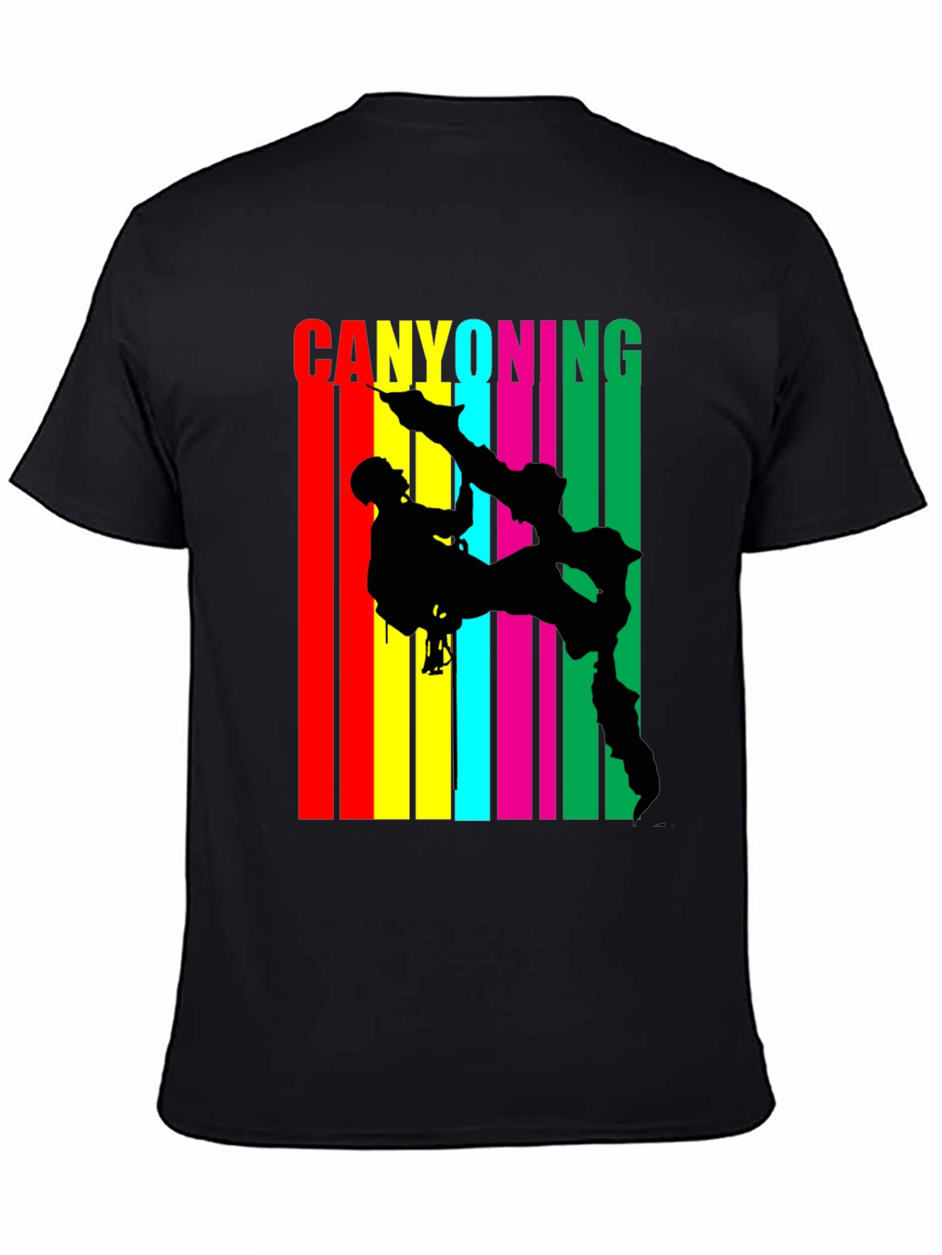 Canyoning Adventure Black T-Shirt