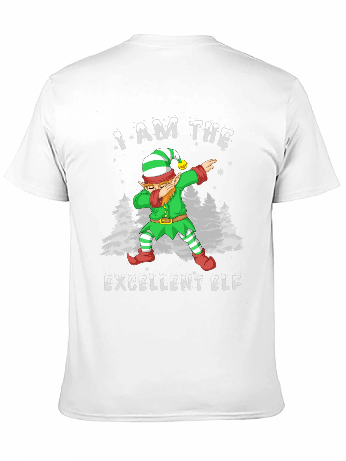 Excellent Elf Dabbing T-Shirt - Christmas Holiday Tee
