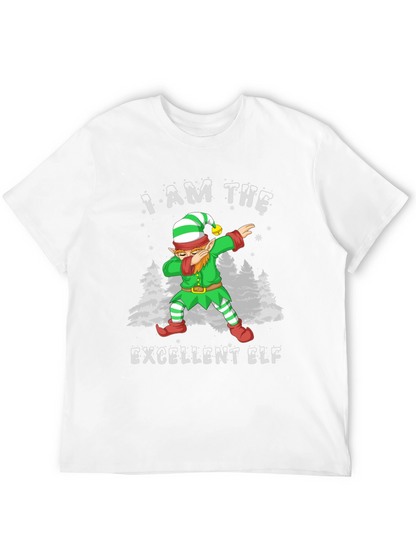 Excellent Elf Dabbing T-Shirt - Christmas Holiday Tee