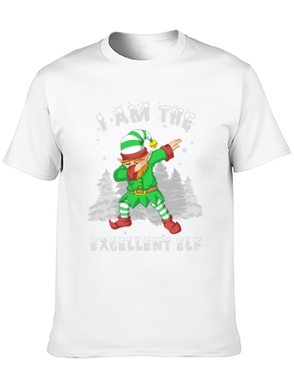 Excellent Elf Dabbing T-Shirt - Christmas Holiday Tee