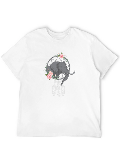 Elephant Dreamcatcher Graphic Tee - Black T-Shirt