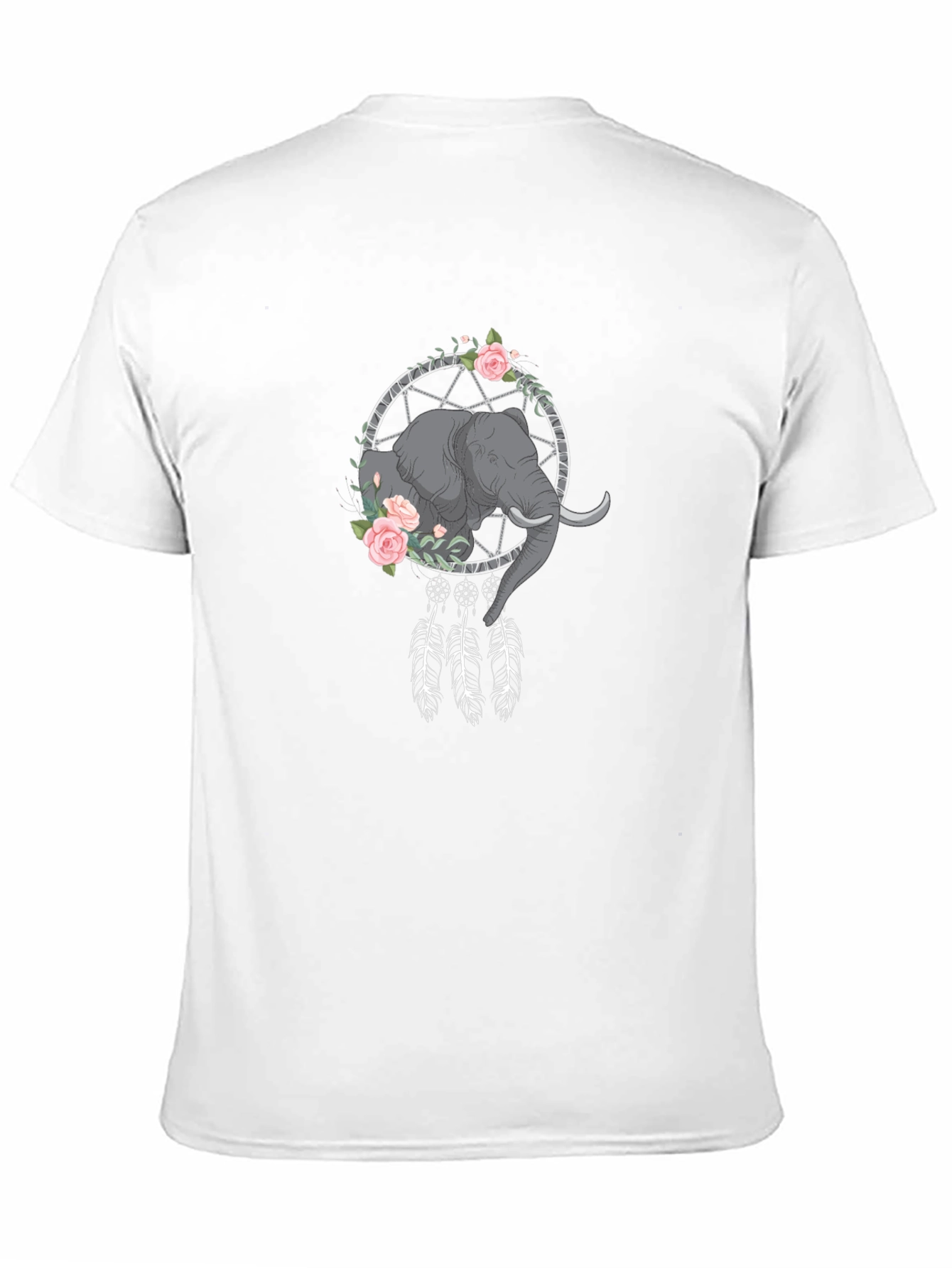 Elephant Dreamcatcher Graphic Tee - Black T-Shirt