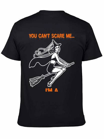 Halloween Witch T-Shirt - You Cant Scare Me
