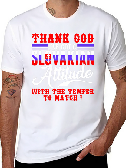Slovakian Attitude T-Shirt - Funny Temper Tee