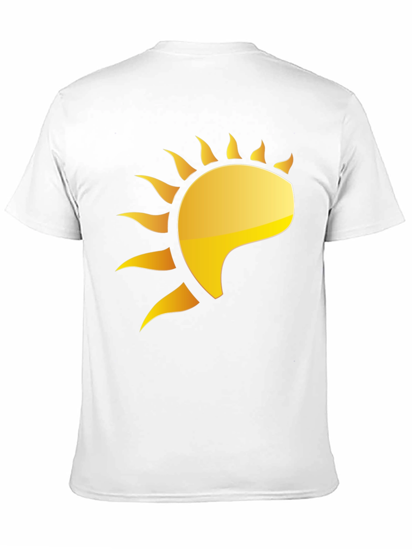 Golden Sun Graphic Black T-Shirt