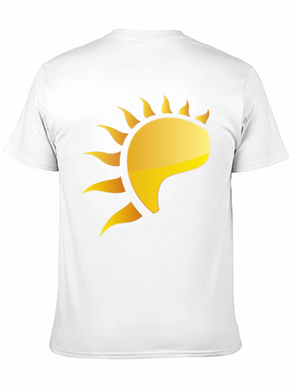 Golden Sun Graphic Black T-Shirt