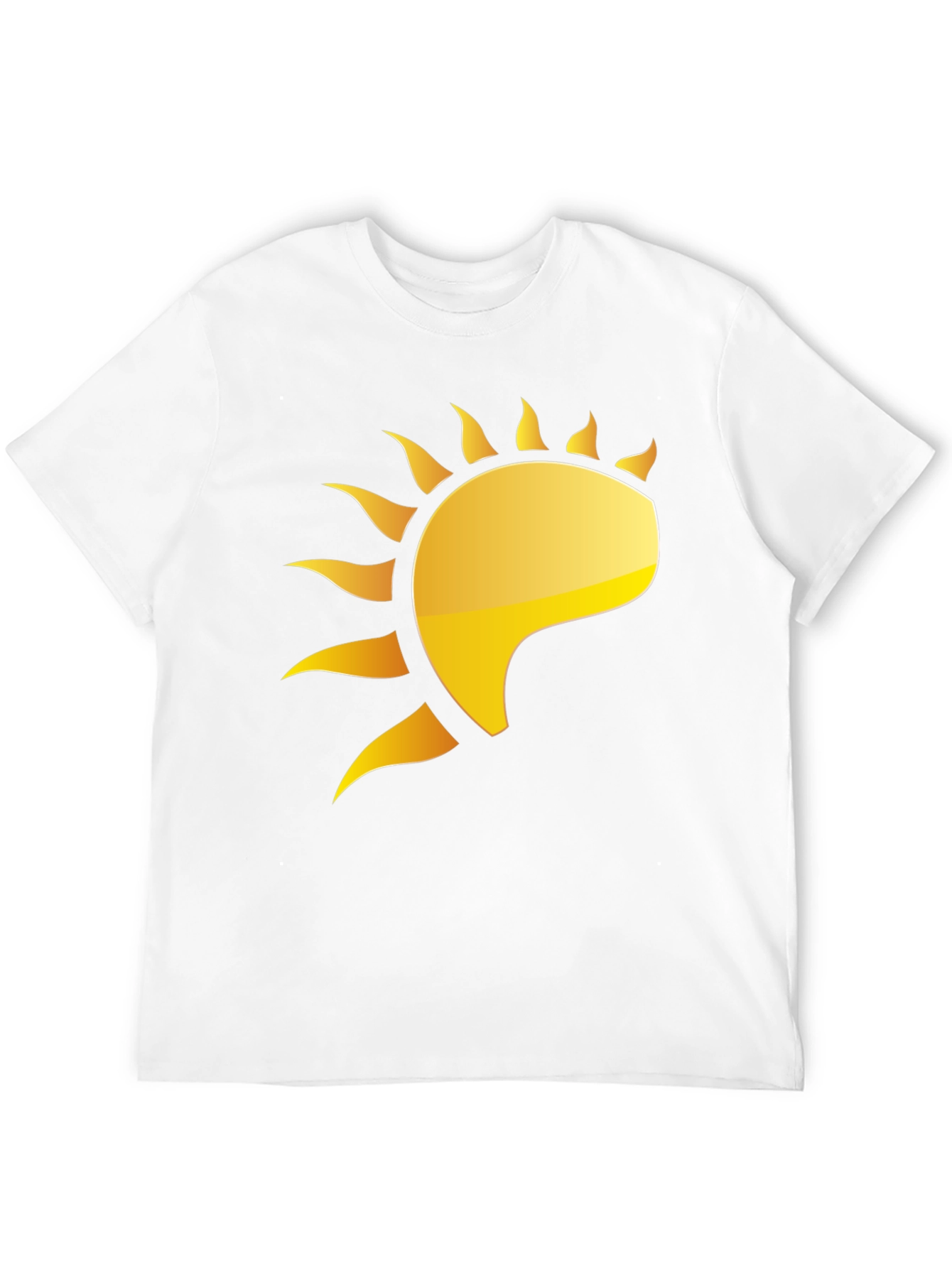Golden Sun Graphic Black T-Shirt