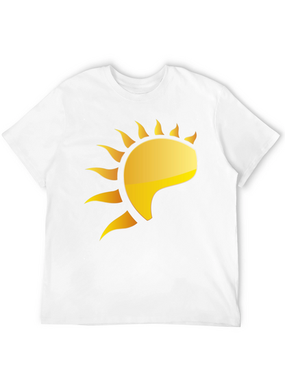 Golden Sun Graphic Black T-Shirt