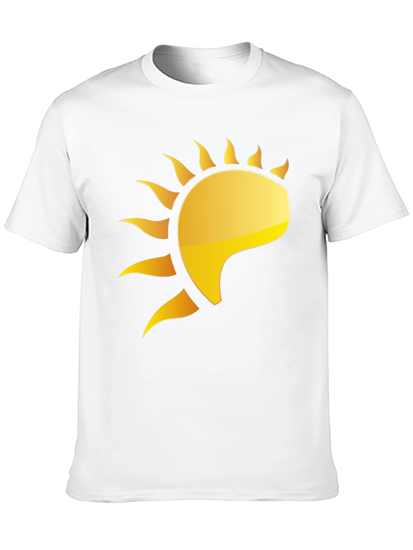 Golden Sun Graphic Black T-Shirt