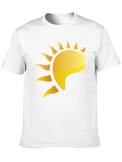 Golden Sun Graphic Black T-Shirt