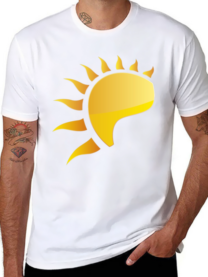 Golden Sun Graphic Black T-Shirt