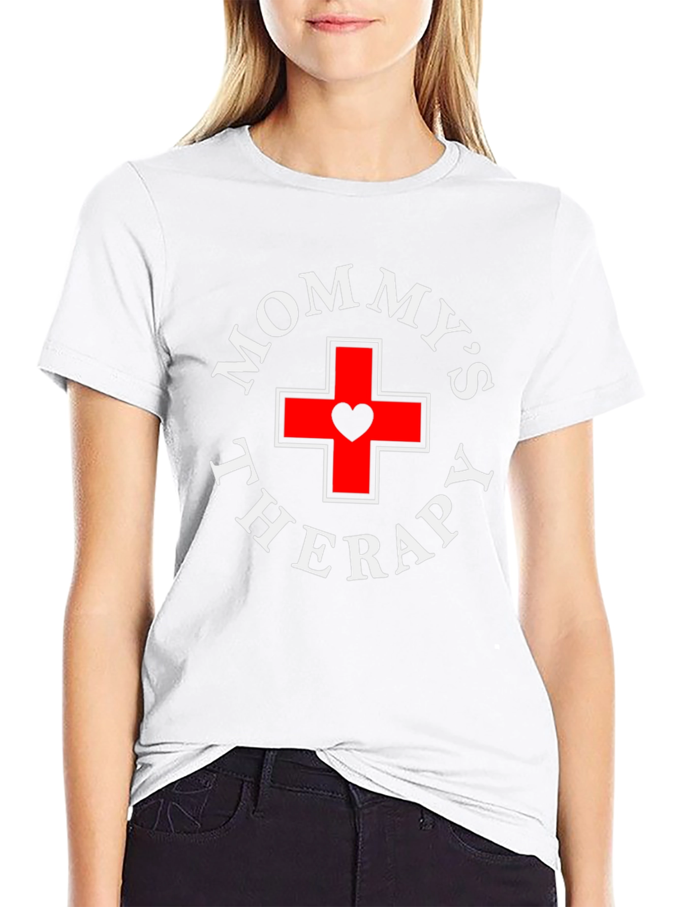 Mommys Therapy Black T-Shirt