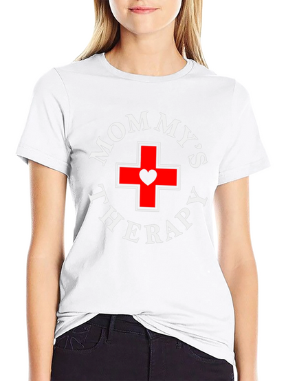 Mommys Therapy Black T-Shirt