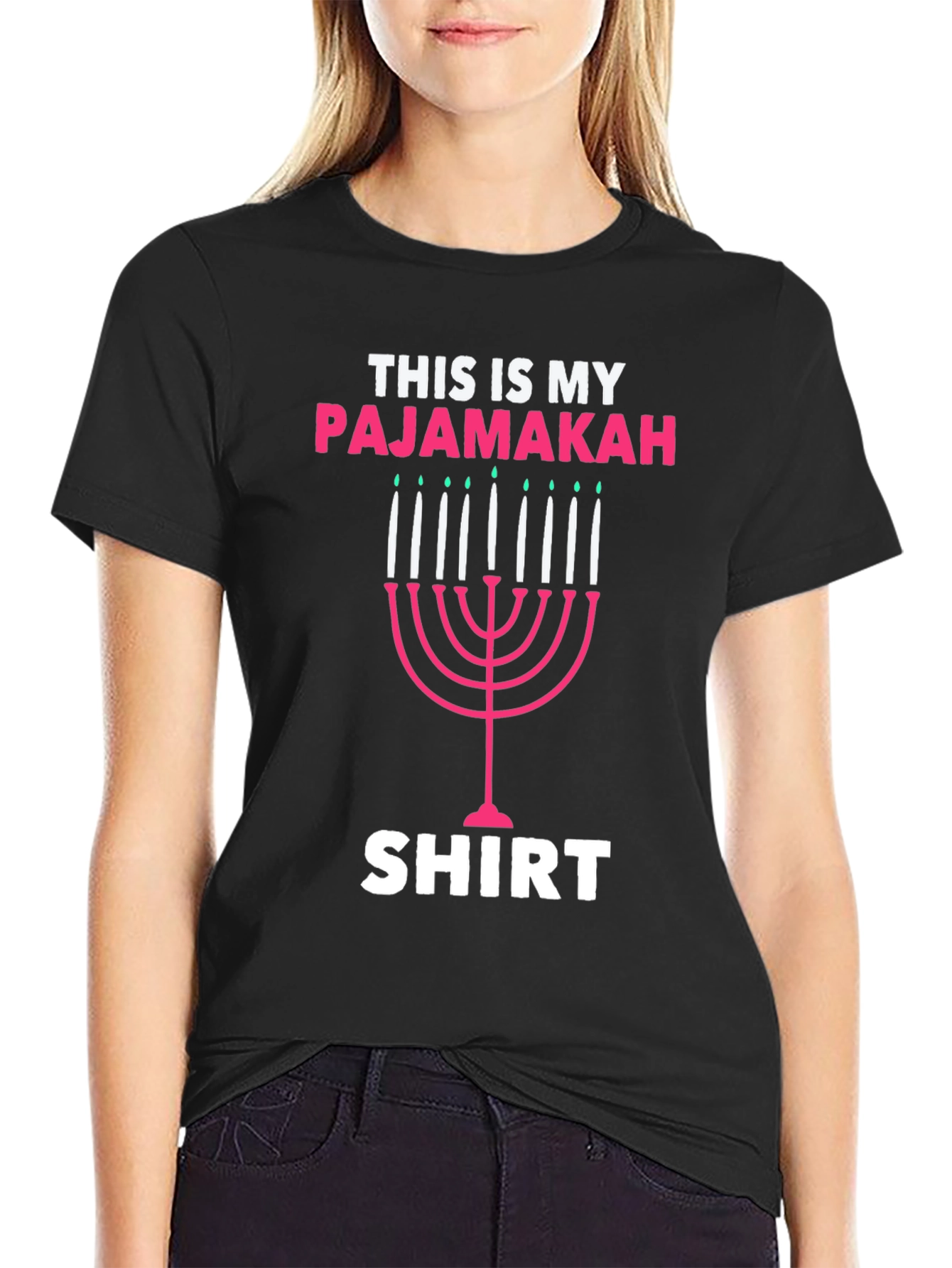Pajamakah Hanukkah T-Shirt - Funny Holiday Pajama Top