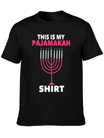 Pajamakah Hanukkah T-Shirt - Funny Holiday Pajama Top