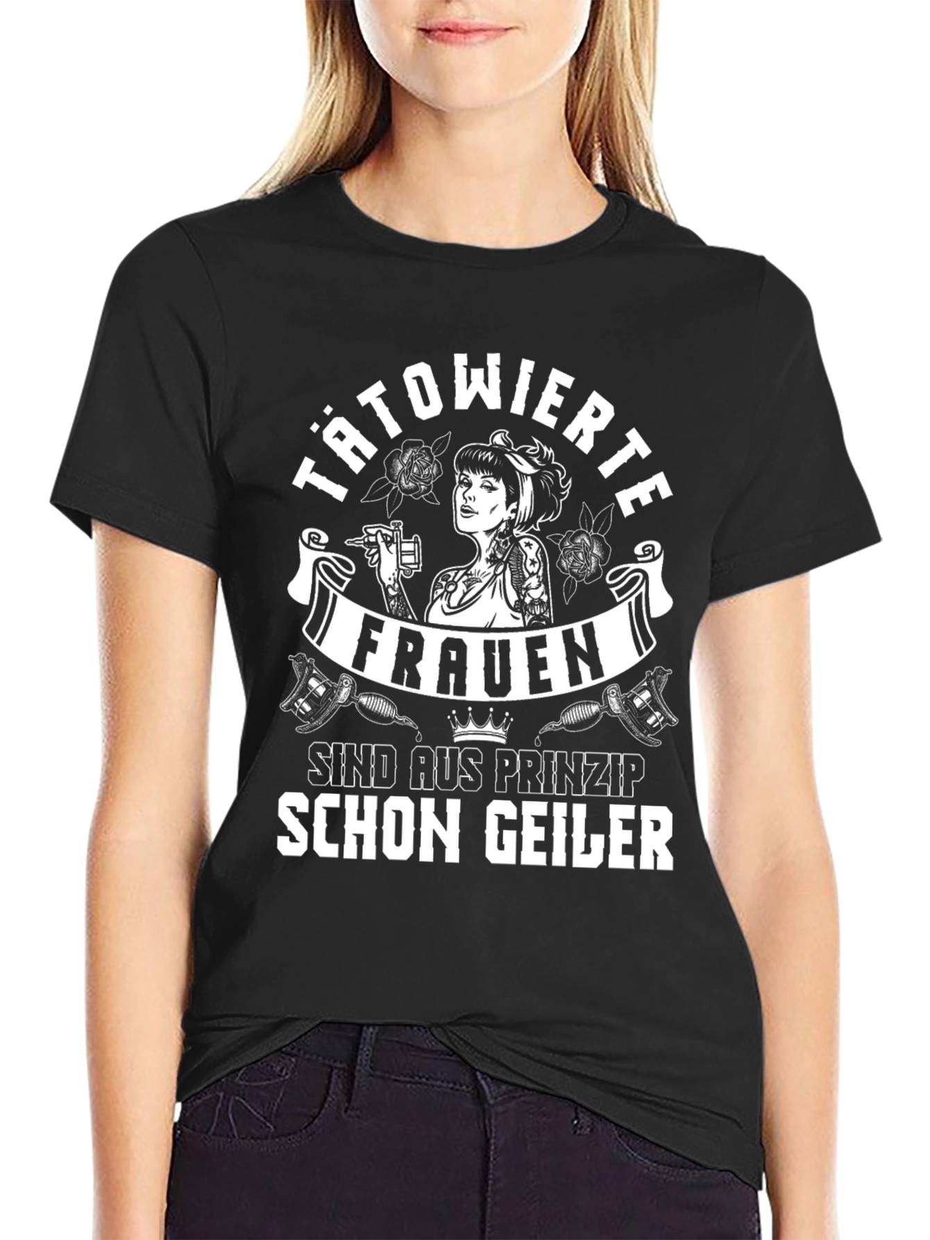 Tätowierte Frauen T-Shirt - Tattooed Woman Shirt