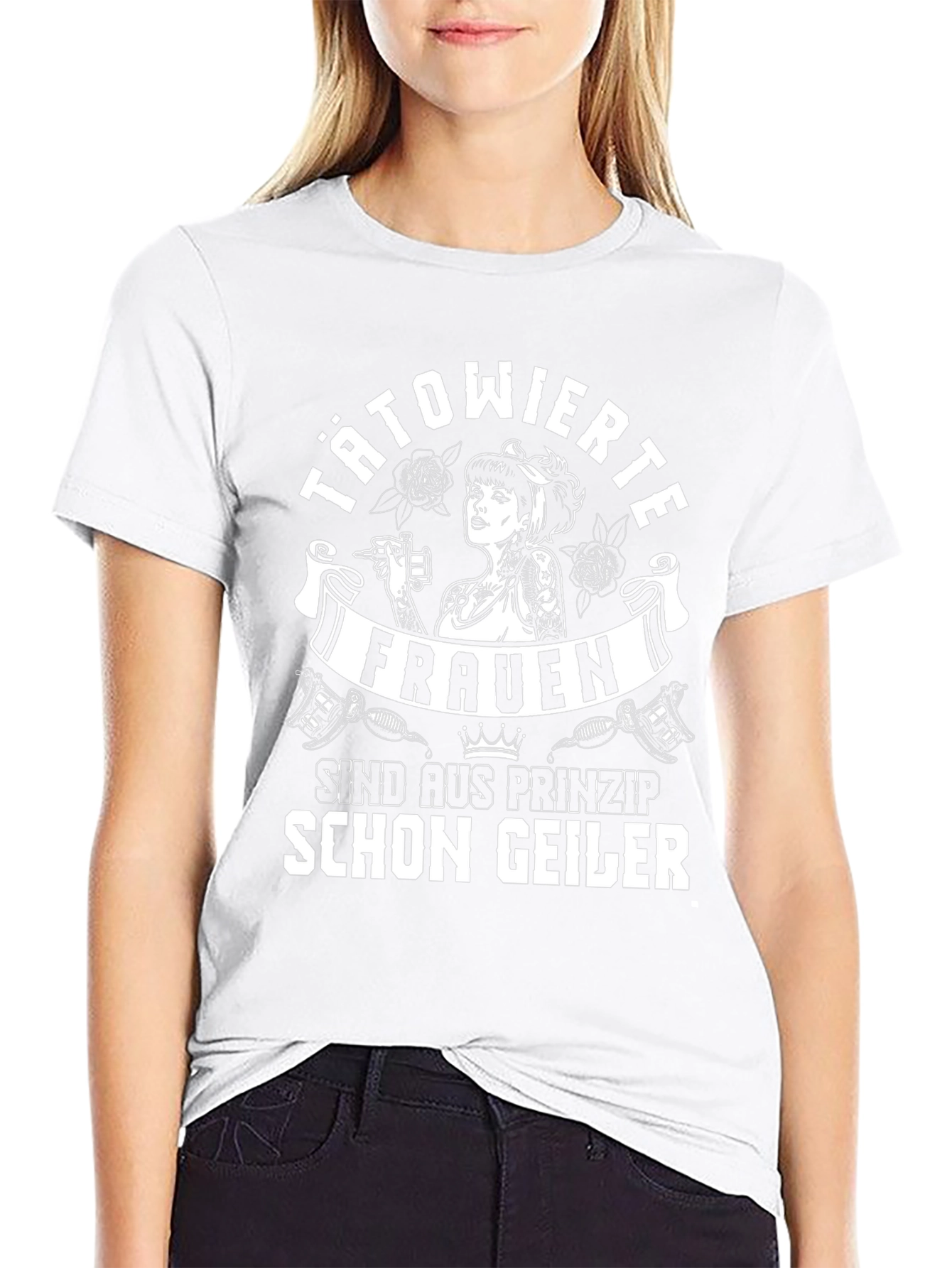 Tätowierte Frauen T-Shirt - Tattooed Woman Shirt