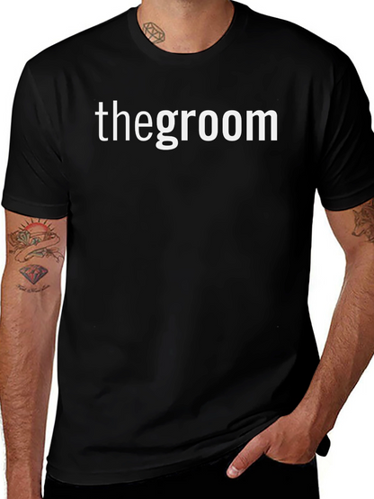 The Groom Black T-Shirt - Wedding Party Apparel