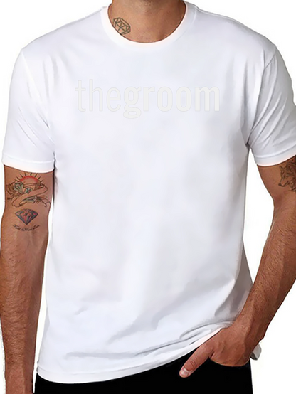 The Groom Black T-Shirt - Wedding Party Apparel