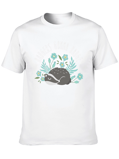 Badgers Gonna Badge T-Shirt - Cute Animal Tee