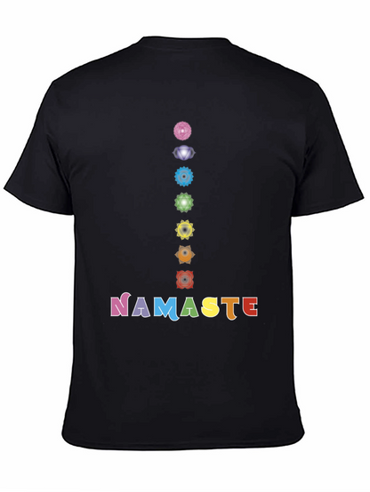 Chakra Namaste Graphic Tee - Yoga Inspired Shirt