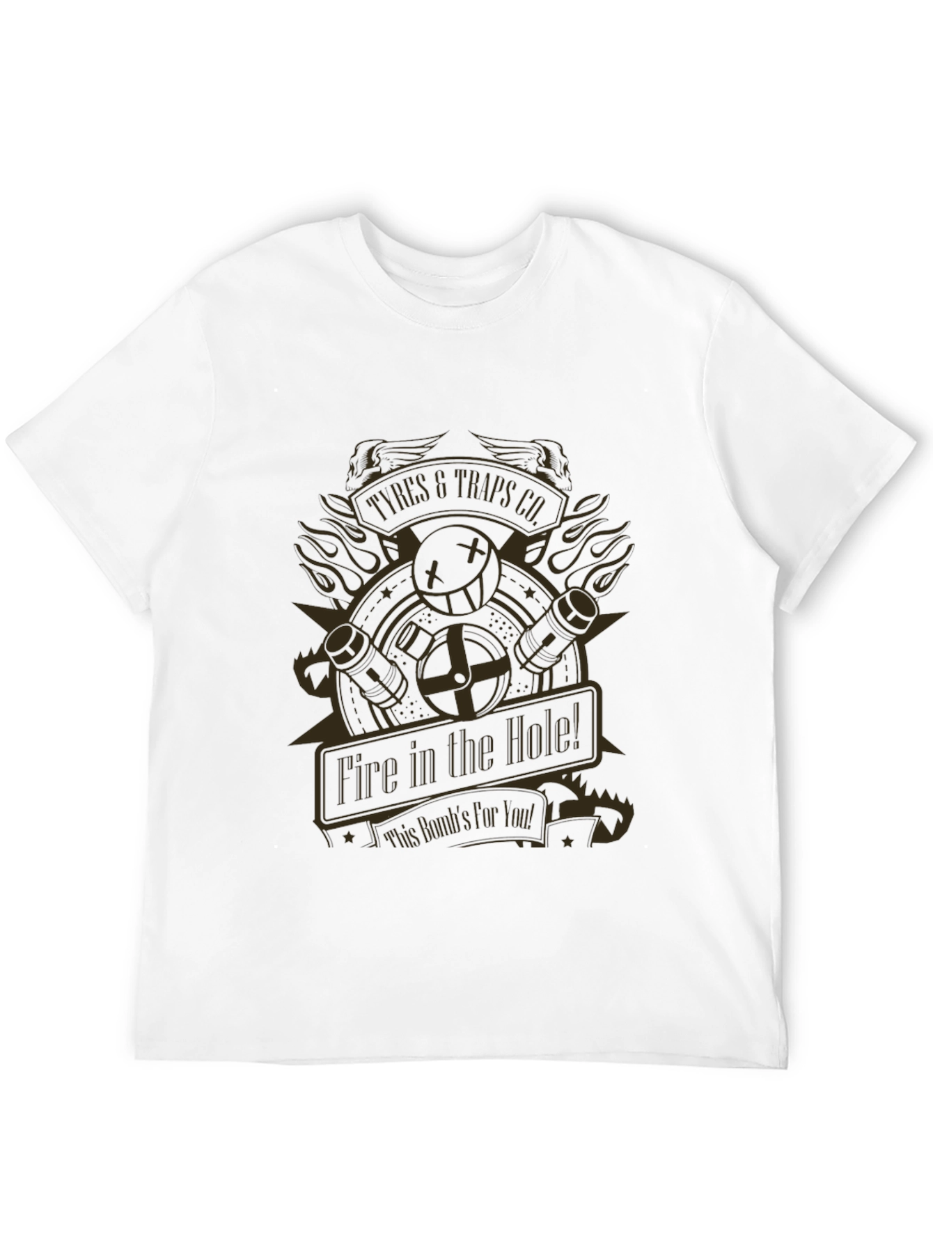 Fire In The Hole T-Shirt - Black Graphic Tee