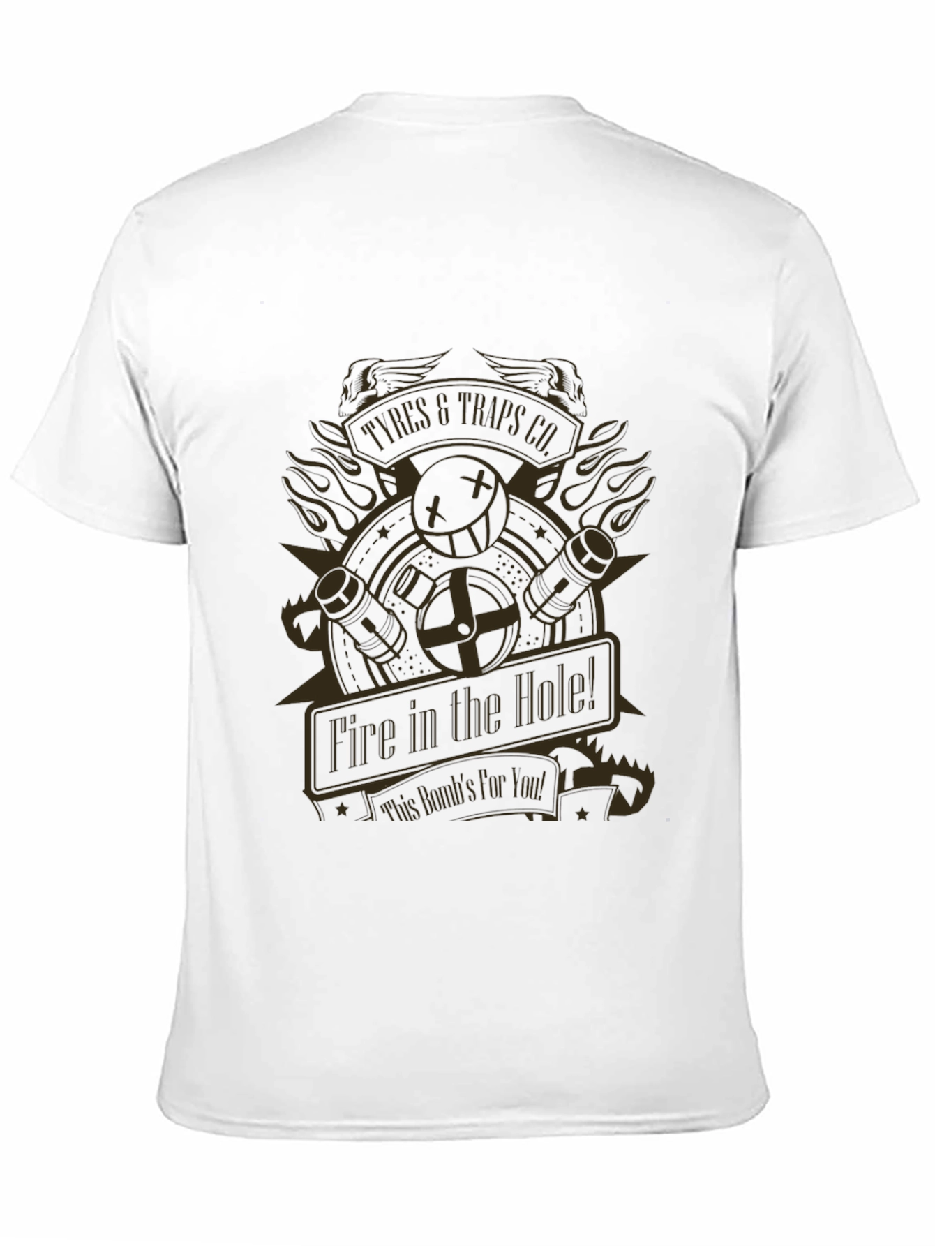 Fire In The Hole T-Shirt - Black Graphic Tee